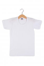 Erkek Çocuk Kısa Kollu Bisiklet Yaka Pamuk Fanila 3 Lü Atlet Berrak-1502 - 1