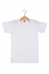 Erkek Çocuk Kısa Kollu Bisiklet Yaka Pamuk Fanila 3 Lü Atlet Berrak-1502 - 2