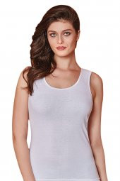 Kadın Ribana Biyeli Geniş Askılı 6 lı Atlet Berrak-2013 - 1