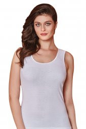 Kadın Ribana Biyeli Geniş Askılı 6 lı Atlet Berrak-2013 - 2