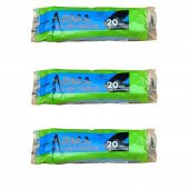Arma Mavi Orta Boy 55 x 60 Cm. - 30 Litre Çöp Torbası Poşeti - 20 Adetlik 3 Rulo - 1