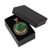 Ebrulu Semazen El İşi Otantik Reçine Kolye Cevşen (1764-3) - 2