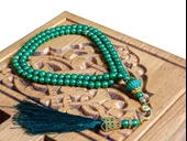 Vavlı İnci Tesbih Yeşil (99lu - 6mm) - 1