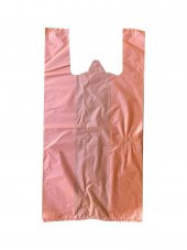 Ordinary Turuncu Market Poşeti Torbası - Hışır Atlet Poşet - Küçük Boy - 24 x 40 Cm. - 1 Kg. - 3
