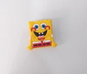 Terlik Ayakkabı Sandalet Tokası Silikon Sunger Bob 1 Adet Tekli Terlik Süsü Aksesuar - 2