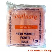 Ordinary Turuncu Market Poşeti Torbası - Hışır Atlet Poşet - Orta Boy - 26 x 50 Cm. - 10 Kg. thumbnail 2