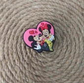 Terlik Ayakkabı Sandalet Tokası Silikon Mickey Mouse Terlik Süsü Aksesuar - 1