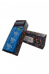 Dode Flora Erkek Modal Likralı Koşan Adam Özel Hediye Kutulu Tişört Çorap Kombinasyonu - 1