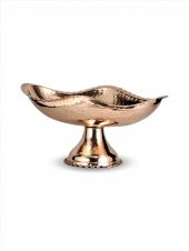 Morya Bakır Gondol Şekerlik Dövme 30 cm - 1