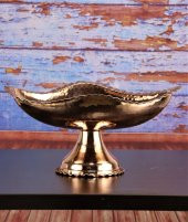 Morya Bakır Gondol Şekerlik Dövme 30 cm - 2