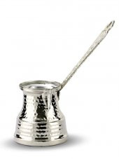 Morya Kalın Bakır Cezve-Sütlük Geniş Taban Elişi 5-6 Fincanlık - 1