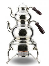 Morya Bakır Çaydanlık Kalaylı ve Ayaklı Ocak 5-6 Kişilik 2,5 Lt - 1