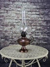 Morya Bakır Gaz Lambası Eskitme Ayaklı - 2