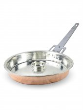 Morya Trabzon Hamsi ve Balık Bakır Tavası  İçi Kalaylı 32 Cm - 1