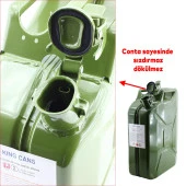 Metal Benzin Bidonu 20 Litre Akaryakıt Mazot Taşıma Doldurma Depolama Bidonu Dayanıklı Bidon thumbnail 4