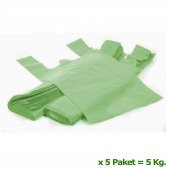 Arma Yeşil Market Poşeti Torbası - Hışır Atlet Poşet - Büyük Boy - 30 x 60 Cm. - 5 Kg. - 2