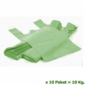 Arma Yeşil Market Poşeti Torbası - Hışır Atlet Poşet - Büyük Boy - 30 x 60 Cm. - 10 Kg. thumbnail 2