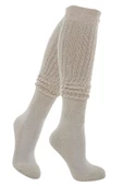 Tozluk Çorap Kadın Pamuk Havlu Taban Düz Renk Kışlık Çorap - 9