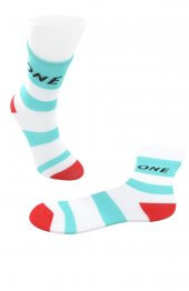 Ekinoks Çizgili-Cool Yazılı Erkek Çocuk Soket Çorap - 2