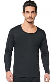 Tutku Elit 1307 Erkek Termal Thermocool Bisiklet Yaka Manşetli Şardonlu Uzun Kol Üst - 2