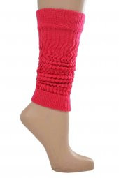 Flora Genç Kız Düz Renk Tozluk Aerobik Bot Çorap Nar Çiçeği thumbnail 1