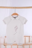 Kısa Kol Uçurtma Desen Erkek Bebek Yazlık Triko Tulum 5501 - 5
