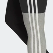 Adidas HC8826 Essentials 3-Stripes Cotton  Kadın Siyah Spor Tayt - 8