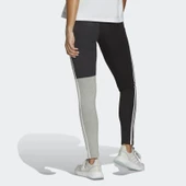 Adidas HC8826 Essentials 3-Stripes Cotton  Kadın Siyah Spor Tayt - 2