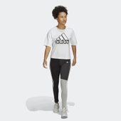 Adidas HC8826 Essentials 3-Stripes Cotton  Kadın Siyah Spor Tayt - 5