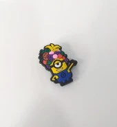 Terlik Ayakkabı Sandalet Tokası Silikon Minions Milyonlar Terlik Süsü Aksesuar - 2
