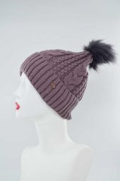 Suyutti Kadın Ponponlu Örme Bere (P-K22004-02) - 2