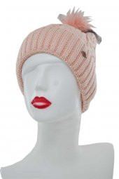 Suyutti Kadın Ponponlu Örme Bere (P-K22004-02) - 4