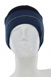 Suyutti Erkek İki Renkli Şeritli Klasik Bere (K22000) - 2