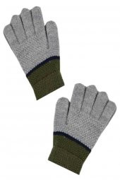 Kitti Erkek Çocuk İki Renk Ekstra Yumuşak Doku Örme Eldiven (K-2230-06) - 1