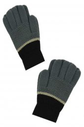 Kitti Erkek Çocuk İki Renk Ekstra Yumuşak Doku Örme Eldiven (K-2230-06) - 4