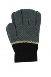 Kitti Erkek Çocuk İki Renk Ekstra Yumuşak Doku Örme Eldiven (K-2230-06) - 5