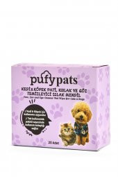 Pufy Pats Kedi Köpek Için Hijyenik Tüy Ve Pati Temizleme Mendili 2 Kutu - 3