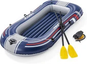 Bestway 61083, Hydro-Force Şişme Tabanlı  Bot Seti, 2 Kişilik (190 KG) - Kürek Pompa SET - 1