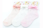 Ekinoks 3 lü Kurdele-Damla Taşlı Yarım Konç Kız Çocuk Çorap - 2