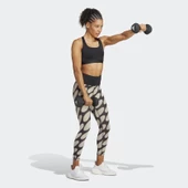 Adidas HR8179 X Marimekko Optime Kadın Siyah Spor Tayt - 5