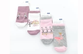 Ekinoks 4 lü Darlene Flamingo Desenli Kız Çocuk Patik Çorap - 2