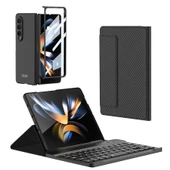 Galaxy Z Fold 4 Kılıf Standlı Bluetooth Klavyeli Zore Kıpta Keyboard Set Kılıf - 2