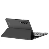 Galaxy Z Fold 4 Kılıf Standlı Bluetooth Klavyeli Zore Kıpta Keyboard Set Kılıf - 3