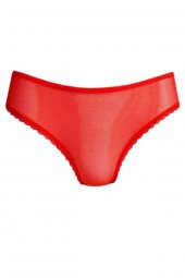 Papatya Kadın Arka Dantelli Transparan Zincir Detaylı Külot - 4