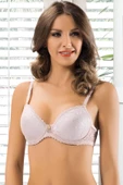 Le Jardin 7012-B Desteksiz-Balenli Dantel Kaplı Sütyen - 4