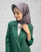 Pierre Cardin Kampanyalı Sezonsuz Sura (Krep Saten) İpek Eşarp 8473230  FÜME thumbnail 1