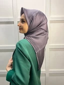 Pierre Cardin Kampanyalı Sezonsuz Sura (Krep Saten) İpek Eşarp 8473230  FÜME thumbnail 3