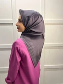 Pierre Cardin Kampanyalı Sezonsuz Sura (Krep Saten) İpek Eşarp 8473230  KOYU GRİ thumbnail 3