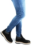 Pierre Cardin 77534 Siyah Nubuk %100 Deri Kışık Erkek Bot - 2