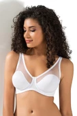 Le Jardin 9200-B Desteksiz-Balenli Tül Kaplı Soft Sütyen - 1